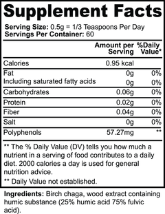 Birch Chaga Microbiome Wellness Powder - Shroomie Blends