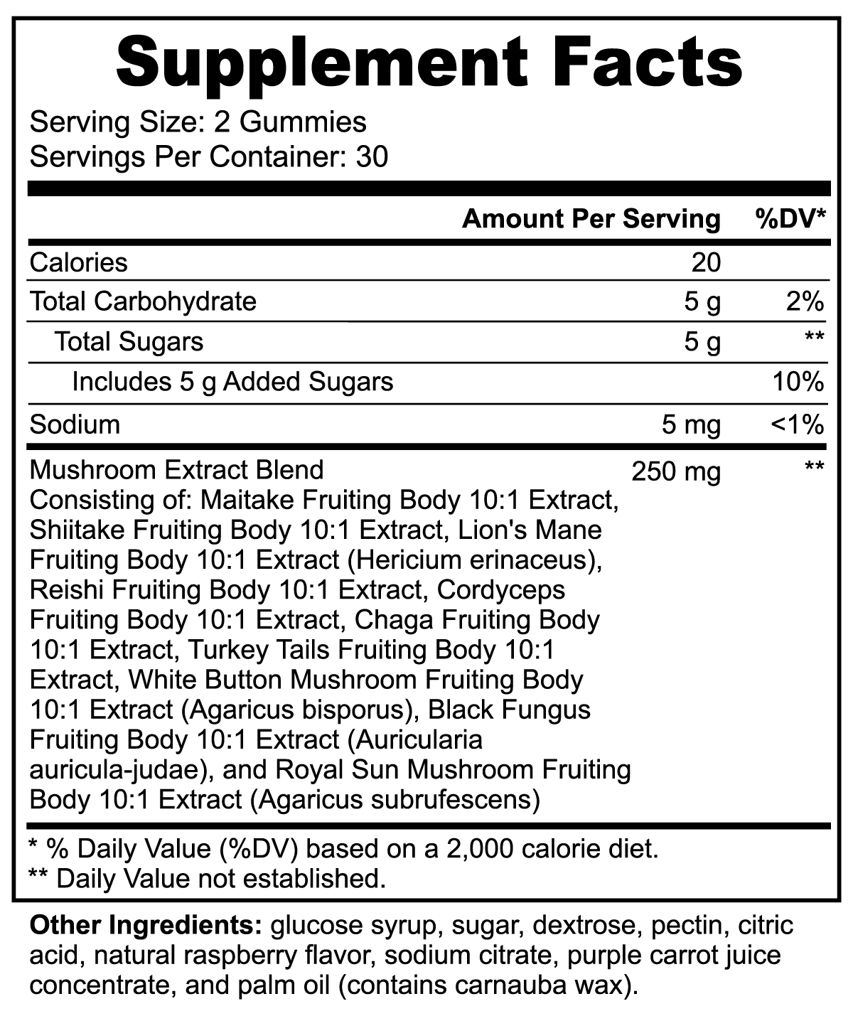 Mushroom Extract Complex - Shroomie Blends