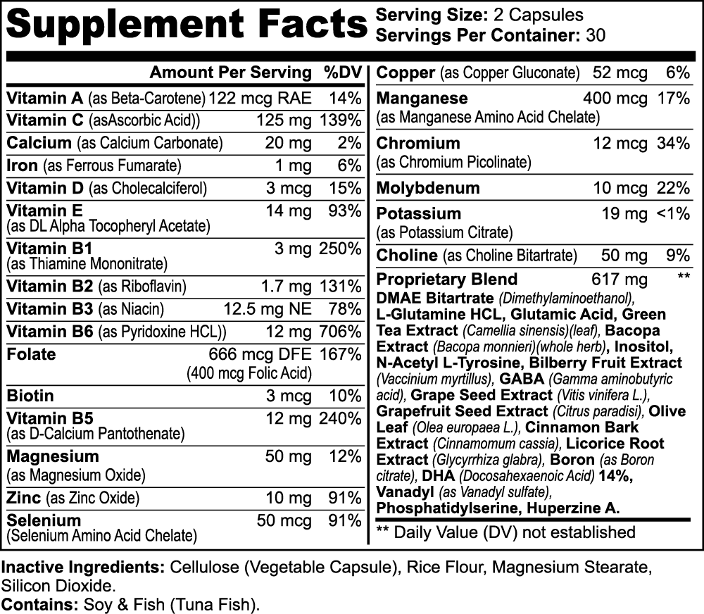 Nootropic Brain & Focus Formula - Shroomie Blends